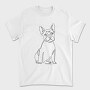 French Bulldog Continuous Line, Tricou Barbati (Unisex)
