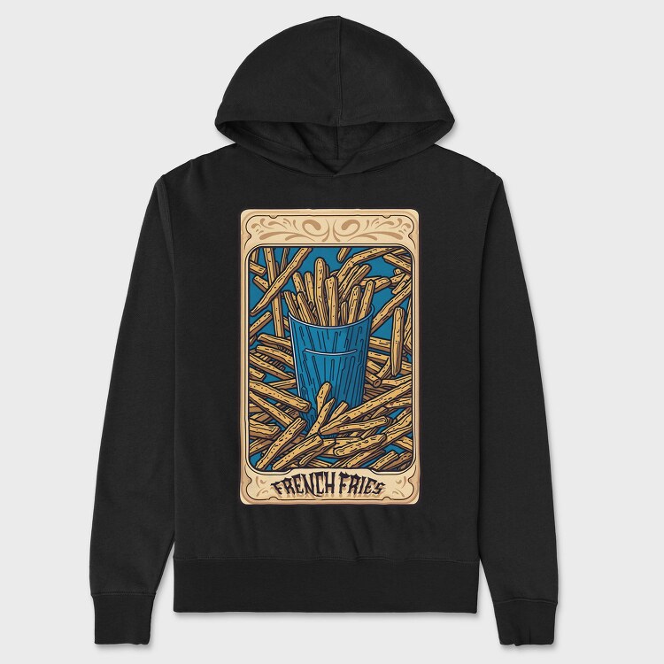 French Fries Tarot, Hanorac Oversize Barbati (Unisex)