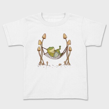 Frog Animal Chilling In Hammock Cottagecore, Tricou Copii
