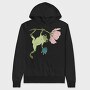 Frog Flower Snack, Hanorac Oversize Barbati (Unisex)