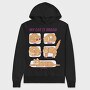 Bread Cat, Hanorac Oversize Barbati (Unisex)