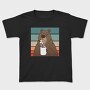 Brown Bear With Coffee Grumpy, Tricou Copii