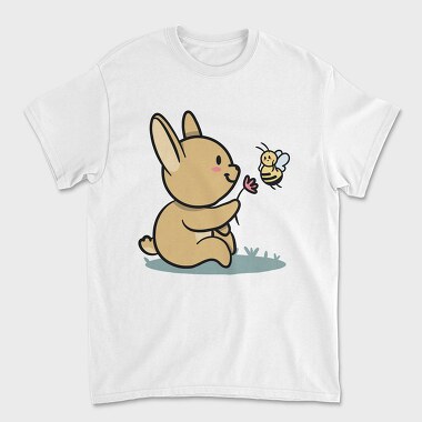 Bunny And Bee Request, Tricou Barbati (Unisex)