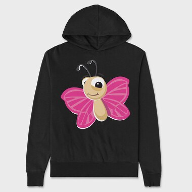 Butterfly Smile, Hanorac Oversize Barbati (Unisex)