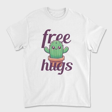 Cactus Free Hugs, Tricou Barbati (Unisex)