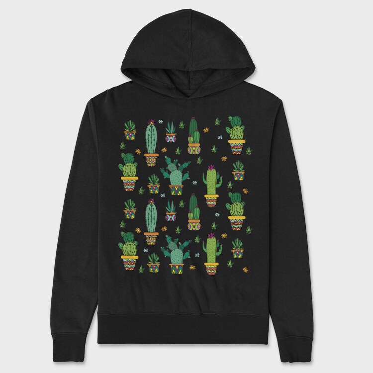 Cactus Plants 01, Hanorac Oversize Barbati (Unisex)