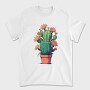 Cactus With Yellow Flowers, Tricou Barbati (Unisex)