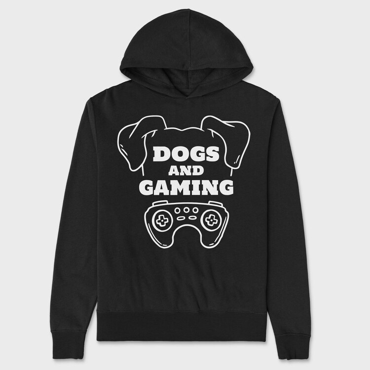 Dogs And Gaming, Hanorac Oversize Barbati (Unisex)