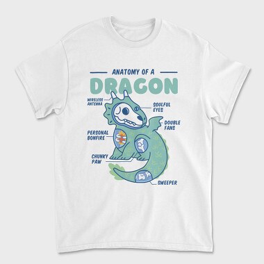 Dragon Anatomy, Tricou Barbati (Unisex)