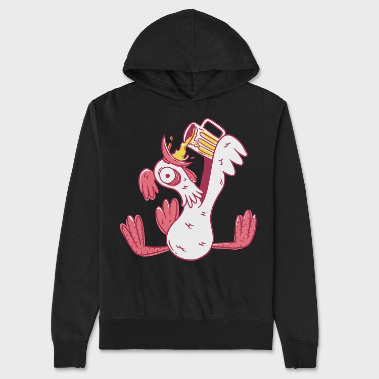 Drunk Rooster, Hanorac Oversize Barbati (Unisex)