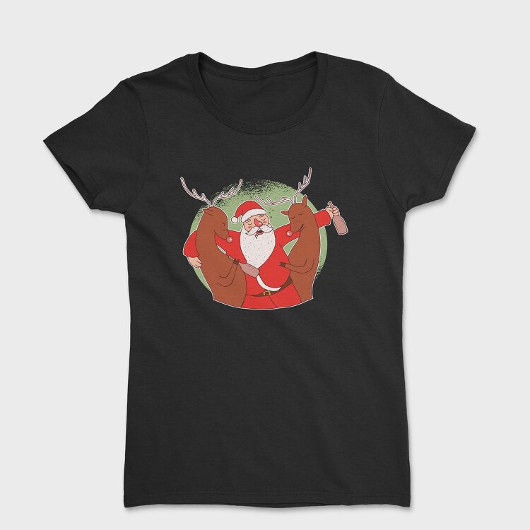 Drunk Santa, Tricou Femei