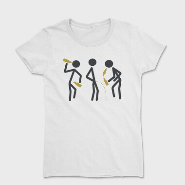Drunk Stick Figures Request, Tricou Femei