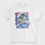 Duck Surfing Surf Vaporwave, Tricou Barbati (Unisex)