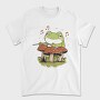 Frog Playing Drums Mushroom, Tricou Barbati (Unisex)