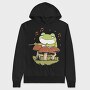 Frog Playing Drums Mushroom, Hanorac Oversize Barbati (Unisex)
