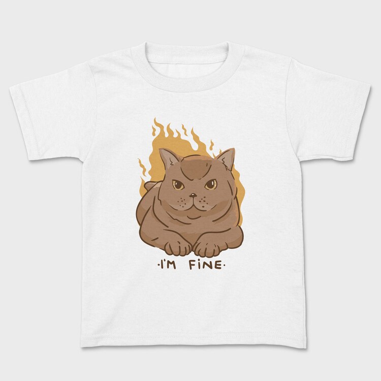 Im Fine Meme Cat, Tricou Copii