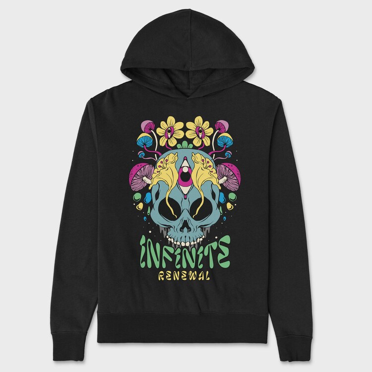 Infinite Renewal Psychedelic, Hanorac Oversize Barbati (Unisex)