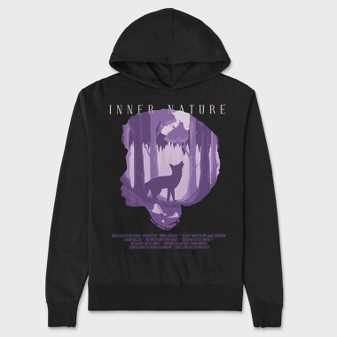 Inner Nature Werewolf Film Poster 2, Hanorac Oversize Barbati (Unisex)