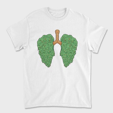 Cannabis Lungs, Tricou Barbati (Unisex)