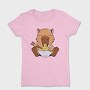 Capybara Eating Ramen Capibara, Tricou Femei