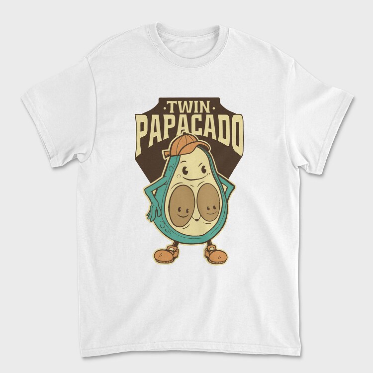 Cartoon Avocado Papacado, Tricou Barbati (Unisex)