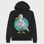 Cartoon Seagull Bird Angry, Hanorac Oversize Barbati (Unisex)
