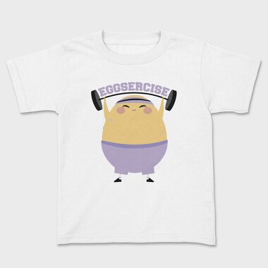 Egg Lifting Weights Eggsercise, Tricou Copii
