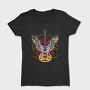 Electric Guitar With Wings And Roses, Tricou Femei