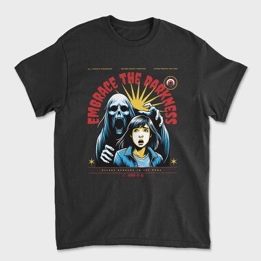 Embrace The Darkness Trend Ghost Scare, Tricou Barbati (Unisex)