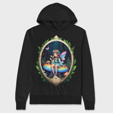 Enchanted Forest Fairy, Hanorac Oversize Barbati (Unisex)