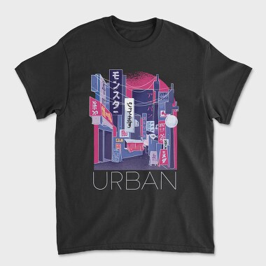Japanese City Street In Japan, Tricou Barbati (Unisex)