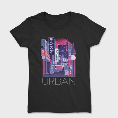 Japanese City Street In Japan, Tricou Femei