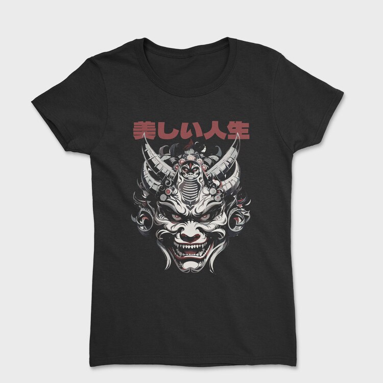 Japanese Oni Mask, Tricou Femei
