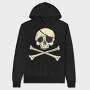 Jolly Roger Pirate Flag, Hanorac Oversize Barbati (Unisex)