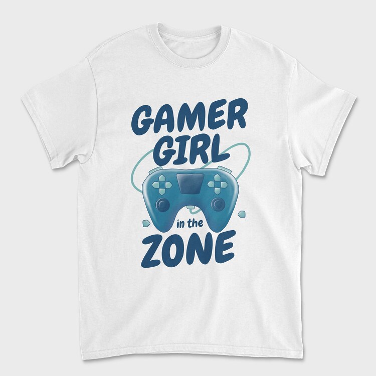 Joystick Gamer Girl Watercolor, Tricou Barbati (Unisex)