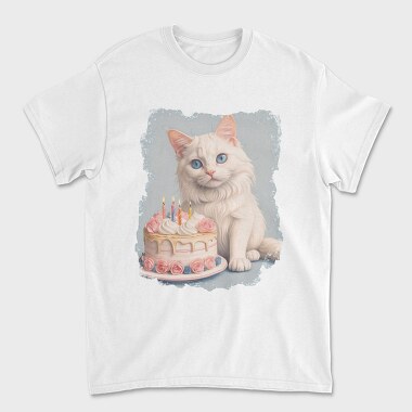 Cat Birthday Party B Day Kitten, Tricou Barbati (Unisex)