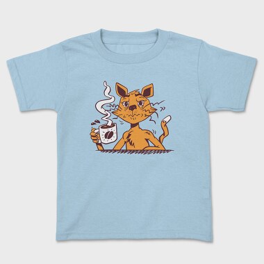Cat Drinking Coffee, Tricou Copii