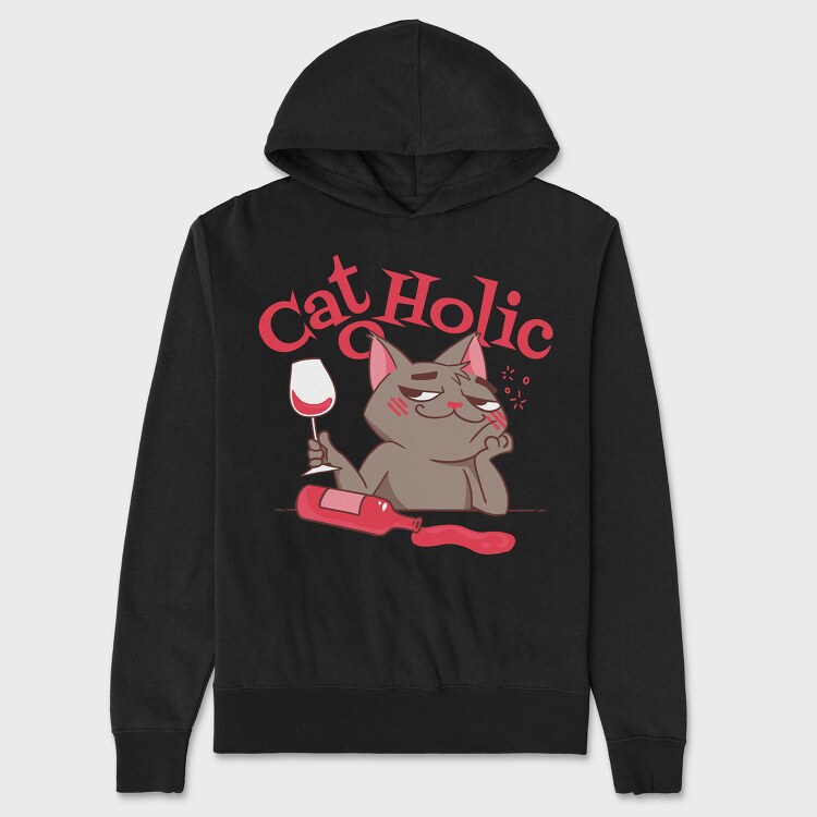 Cat O Holic, Hanorac Oversize Barbati (Unisex)