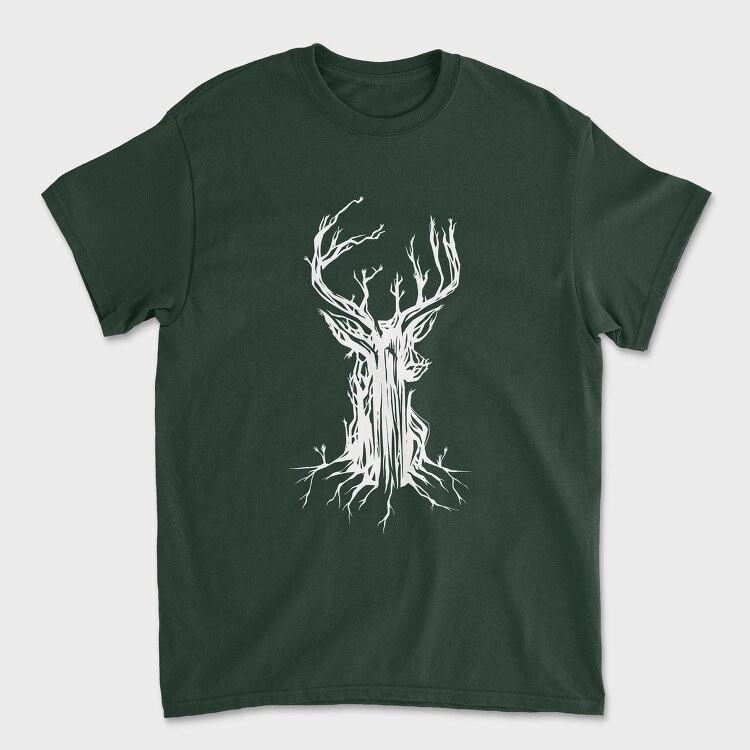 Deer Tree, Tricou Barbati (Unisex)