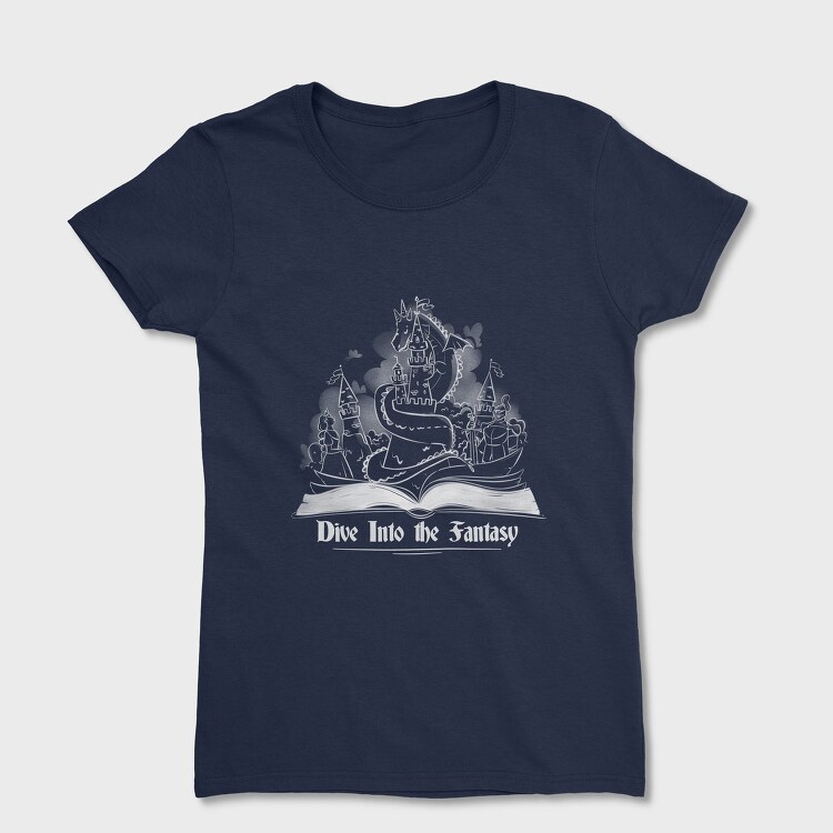 Fantasy Book Children Into The, Tricou Femei
