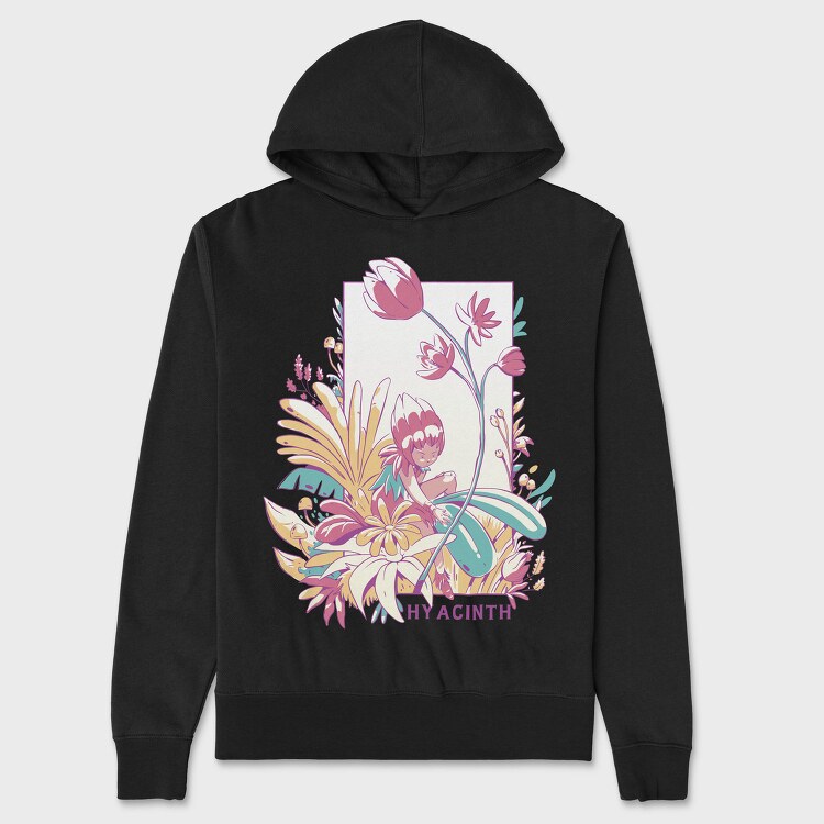 Fantasy Fairy Flowers Fairycore, Hanorac Oversize Barbati (Unisex)