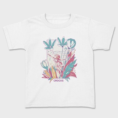 Fantasy Fairy In Flower Field Fairycore, Tricou Copii