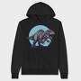 Fierce T Rex Dinosaur, Hanorac Oversize Barbati (Unisex)
