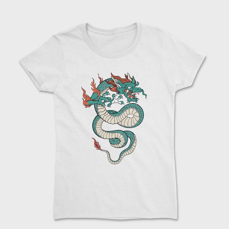Fire Flames Dragon, Tricou Femei
