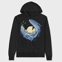 Ocean Wave Whale Sea Animals, Hanorac Oversize Barbati (Unisex)