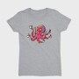 Octopus With Coffee Cups, Tricou Femei