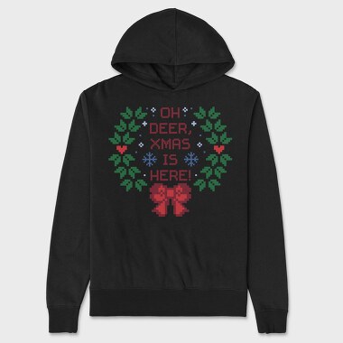 Oh Deer Xmas, Hanorac Oversize Barbati (Unisex)