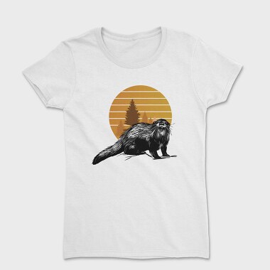 Otter In Sunset, Tricou Femei