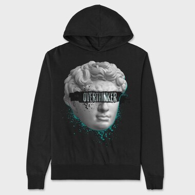 Overthinker Statue Head, Hanorac Oversize Barbati (Unisex)