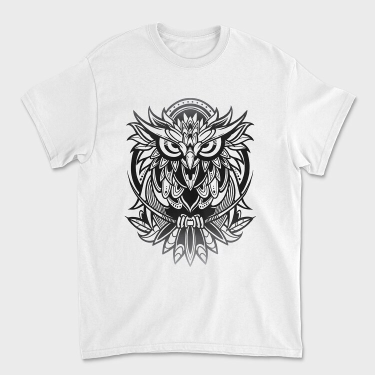 Owl Bird Animal Tribal, Tricou Barbati (Unisex)